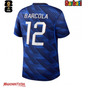 Franța Bradley Barcola #12 Tricou Fotbal Replică Mondial 2026 Barbati Acasa